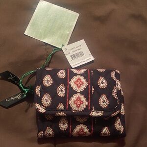 Vera Bradley Black and Red Patterned Wallet